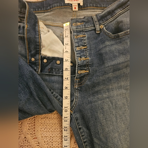 Women’s Lucky Brand Bridgette Exposed Button Fly Skinny Jeans~Size 12/31 - Picture 3 of 7
